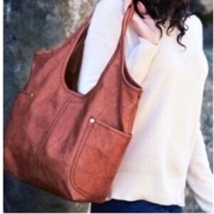 FRYE CAMPUS TOTE ** BRAND NEW **, BURNT RED